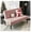 Pink, variant on Mini Comfy Couch Armless Loveseat Sofa with USB Port, Couches for Small Spaces Living Room, Apartment Office Dorm (Navy Blue)