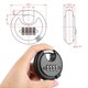 thumbnail image 2 of Heavy Duty Combination Padlock - Outdoor Stainless Steel Disc Combination Lock Strong, 2 of 5