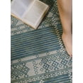 thumbnail image 2 of Furnish My Place Outdoor Geometric Pattern Rug - 2 ft. x 3 ft., Ocean, 2 of 7