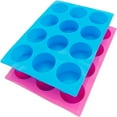 thumbnail image 3 of PEACNNG Chocolate Mold, Chocolate Cookie Mold Candy Mold, Cylinder Silicone Mold, the Baking Mold Perfect for Chocolate Covered Oreos, Cake, Candy, Pudding, Mini Soap, 2PCS, Color (Rose Red, Blue), 3 of 5