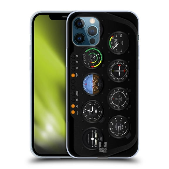 Head Case Designs Aircraft Cockpit Dashboard Helicopter Soft Gel Case Compatible with Apple iPhone 12 / iPhone 12 Pro