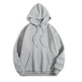 thumbnail image 4 of felwors Enough - Oversized Hoodie for Women & Teen Girls, Graphic Pullover Sweatshirt Top Light Gray, XXL, 4 of 4