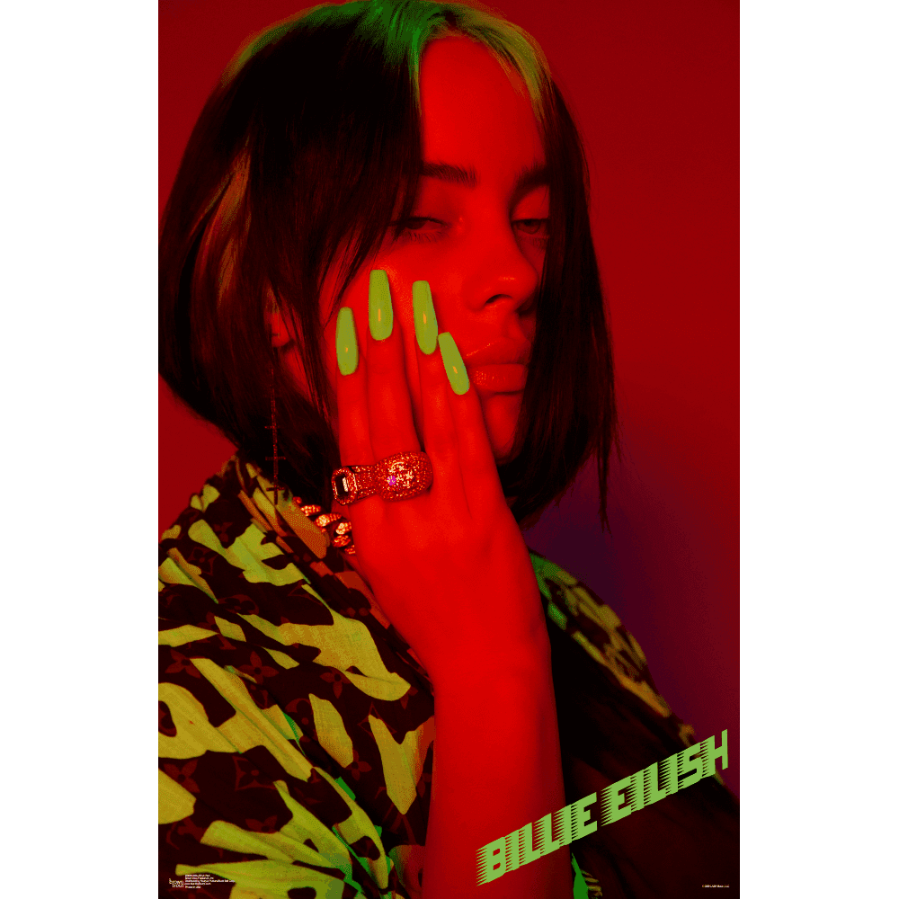 Billie Eilish Red Officially Licensed Mini Poster (11.5 x 17.5