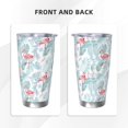 thumbnail image 3 of Fotbe Tropical Flamingo Pattern 20 oz Tumbler Stainless Steel Vacuum Insulated Coffee Ice Cup Double Wall Travel Flask Leak-proof Coffee Cup-Without Straw, 3 of 8