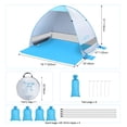 thumbnail image 2 of Carpa de playa G4Free, grande, plegable, 200 x 120 x 130 cm, UPF 50+, 2 of 7