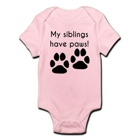 

CafePress - My Siblings Have Paws Body Suit - Baby Light Bodysuit
