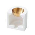 thumbnail image 2 of CoudarTitie Ceramic Essential Oil Burner Porcelain Oil Diffuser Decorative Fragrance Diffuse gold, 2 of 9