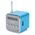 thumbnail image 1 of DEBGFS Mini Digital Portable Music MP3/4 Player Micro SD/TF USB Disk Speaker FM Radio (Blue), 1 of 6