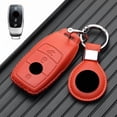 thumbnail image 1 of Car Key Fob Cover Case Protector Genuine Leather Car Key Case Cover For Mercedes Benz A B C E S G GLA GLE GLB GLC, 1 of 9