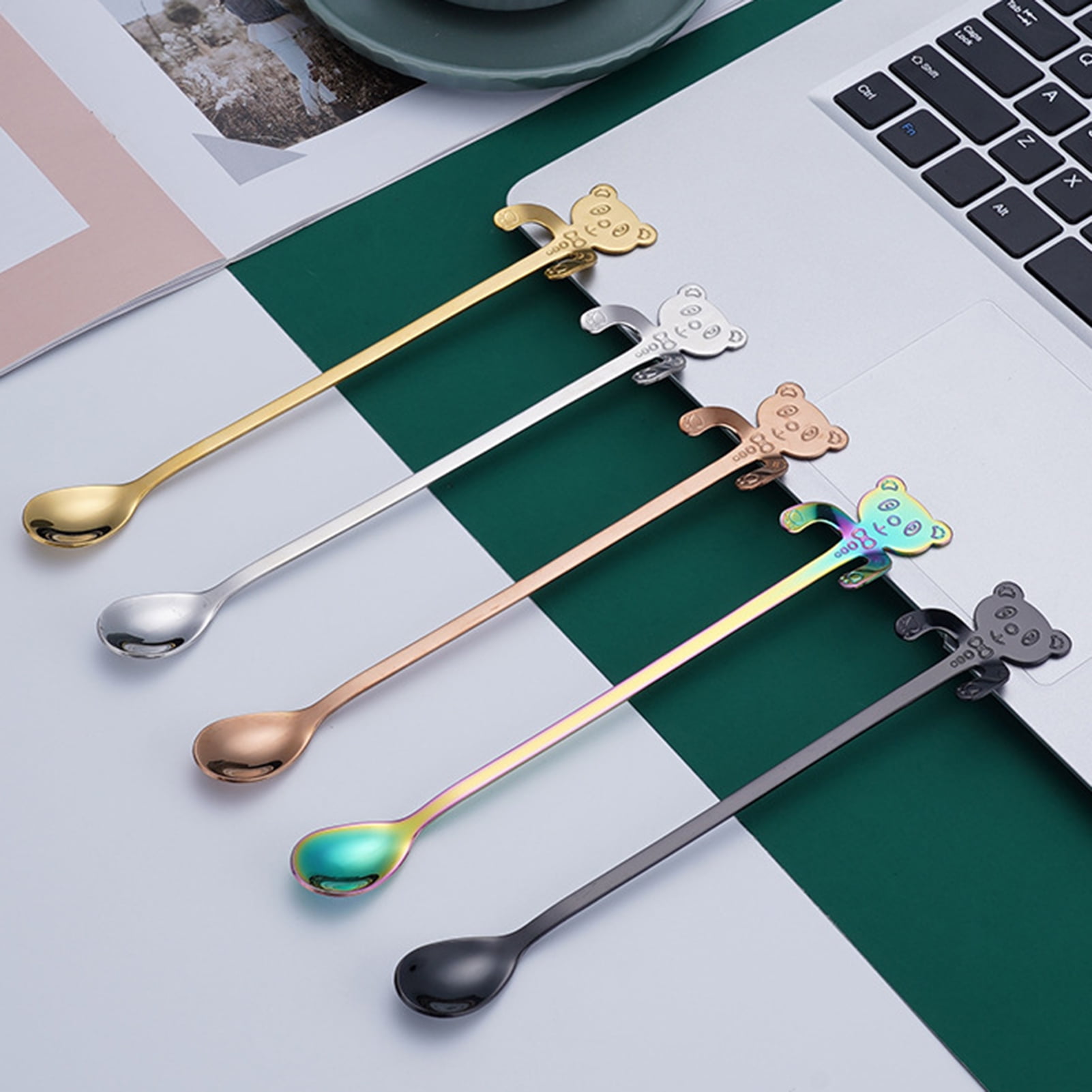 304 7PCS Rose Gold 18/8 Kitchen Utensil Set Wide Spatula,Soup Ladle,Strainer Ladle,Slotted Spatula,Spaghetti Server,Rice Scoop Spoon and Whisk Stainless Steel 