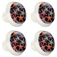thumbnail image 2 of 4 Pcs Round White Knobs for Kitchen Cabinet Cupboard Dresser Bookcase Starfish Drawer Pulls Handles Home Decor, 2 of 8