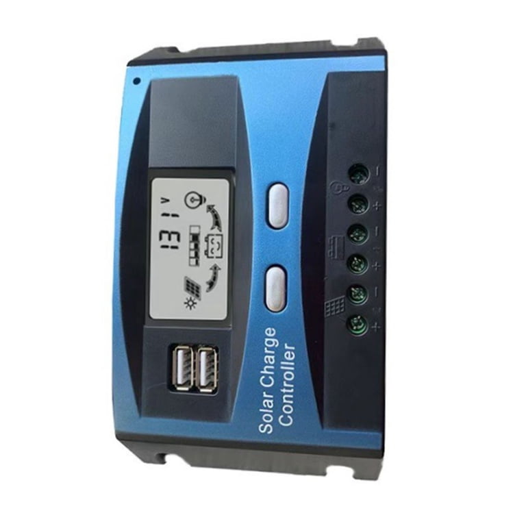 Régulateur Solaire LCD 30A 12V/24V - Contrôleur De Charge ABS - 200x100x60mm