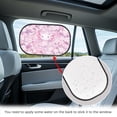 thumbnail image 4 of Yuyamidu Pink Axolotl Car Print Car Side Window Sun Shade Cherry Blossom Car Window Sun Shades for Kids Replacement Car Shade for Babies Cute Car Shade Protection from Heat and UV, 4 of 7