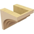 thumbnail image 5 of 8"W x 8"D x 8"H Wide Rockford Rough Cedar Woodgrain TimberThane Corbel, Primed Tan, 5 of 6