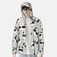 thumbnail image 3 of Picia Cute Panda Women's Men's UPF 50+ Sun Protection Hoodie Shirt Long Sleeve SPF Fishing Outdoor UV Hiking Lightweight Shirts-Small, 3 of 9