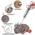 thumbnail image 4 of Seringue d'Injecteur de Viande, Kit d'Injecteur de Saveur pour Marinade en Acier Inoxydable, 4 of 4