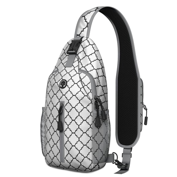 Retro Checkerboard Sling Bag, Stylish Plaid Crossbody Daypack with Multiple Compartments, Lightweight Backpack for Commuting, Outdoor Use, and Travel