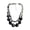 Black, variant on Elegant Stone Pattern Acrylic Double Strands Necklace For Her