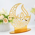 thumbnail image 4 of 2x Decoraciones doradas de Eid, decoración Ramadán, adorno hueca, decoración , adorno de Eid Mubarak, de para Yotijar Decoraciones de Eid Mubarak, 4 of 10