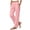 Pink, variant on Sunnin Women's High Waist Straight Leg Pants Solid Color Elastic Waist Pull On Trousers with Pockets
