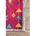 thumbnail image 3 of nuLOOM Groovy Hype Runner Rug, 2' 8" x 8', Purple, 3 of 3