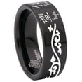 thumbnail image 6 of Chinese Hope Faith Love Tungsten Carbide Ring, 6 of 9