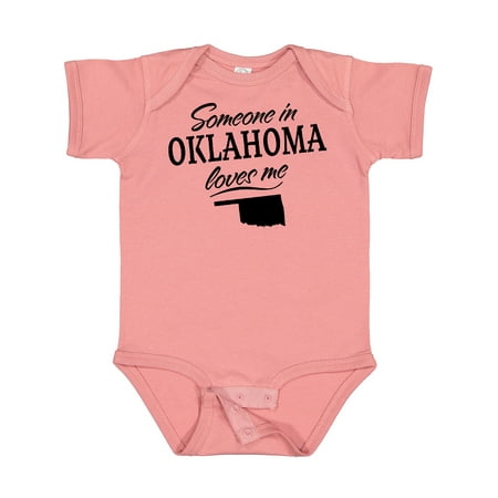 

Inktastic Someone in Oklahoma Loves Me Gift Baby Boy or Baby Girl Bodysuit