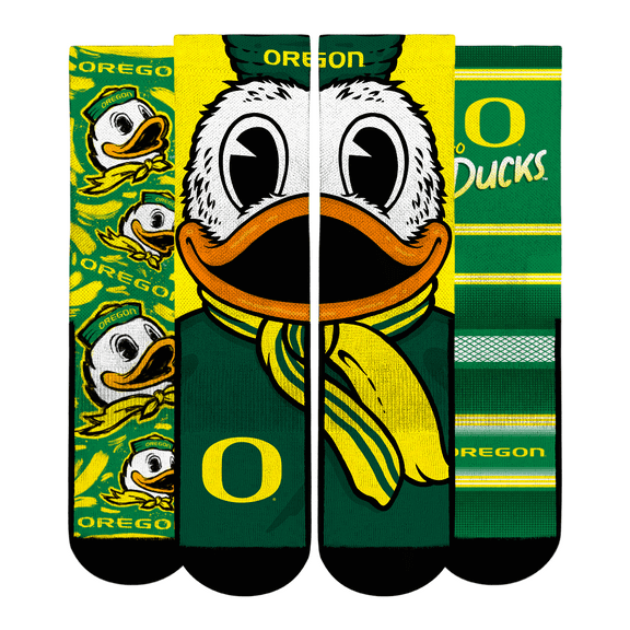 Youth Rock Em Socks  Oregon Ducks Fan Favorite Three-Pack Crew Sock Set