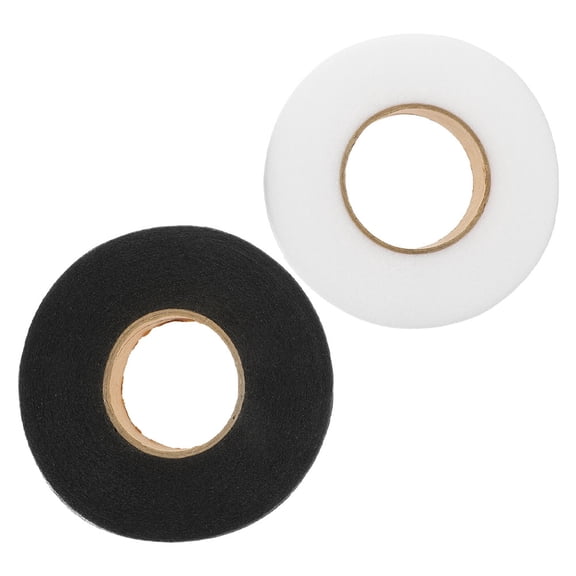 NICEXMAS Mending Tape Adhesive Fabric Tape Black 2 Rolls