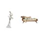 thumbnail image 1 of Figura De Bailarina Moderna Creativa, Escultura Artística Y Sofá Cama De Madera En Miniatura, Accesorios De Bricolaje Para Dormitorio, Oficina, Casa De Muñecas, Decoración De Habitación, 1 of 8