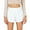 Ivory, variant on Musuos Women's Casual Shorts,  Stripe/Solid Elastic High Waist Wide Leg Short Pants for Summer