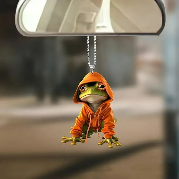 Colorful Decoration Pendant Acrylic Flat Decoration Car Rearview Mirror Backpack Pendant