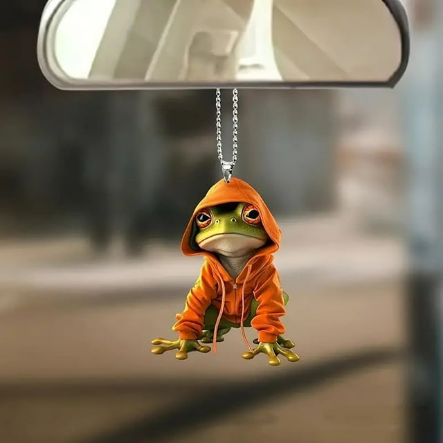 Colorful Decoration Pendant Acrylic Flat Decoration Car Rearview Mirror Backpack Pendant