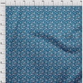 thumbnail image 4 of oneOone Georgette Viscose Medium Blue Fabric Christmas Diy Clothing Quilting Fabric Print Fabric By Yard 42 Inch Wide, 4 of 5