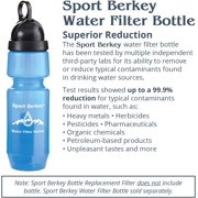 Berkey SPTREP Replacement Element, Purification Filter for 22 oz Sport Berkey Water Bottle Filtration for Filtered Water on the Go