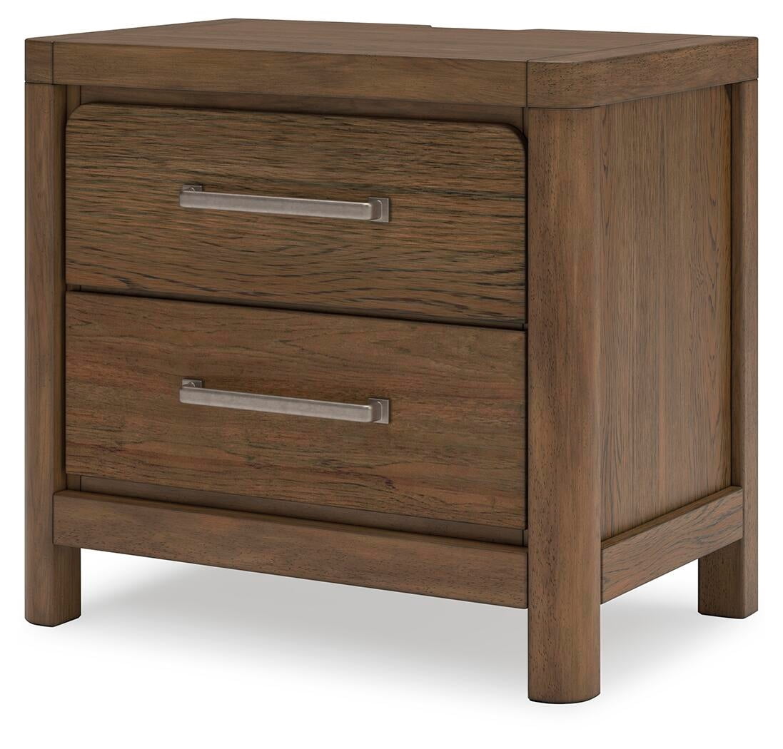 Signature Design by Ashley Cabalynn 2 Drawer Nightstand, Light Brown