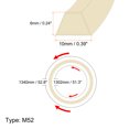 thumbnail image 2 of Unique Bargains M52 Industrial Sewing Machine Belt, 1340mm Outer Girth, Rubber Triangle V-Belt, 2 of 7