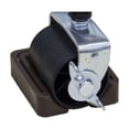 thumbnail image 4 of Room Designs Bed Wheel Stopper (8 pcs) Dark Brown Contemporary U-Shape, 4 of 5
