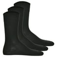 thumbnail image 1 of Hudson 3 par de calcetines de hombre, medias de algodón Relax, sin hilos elásticos, Unicolor Negro 43-44, 1 of 4