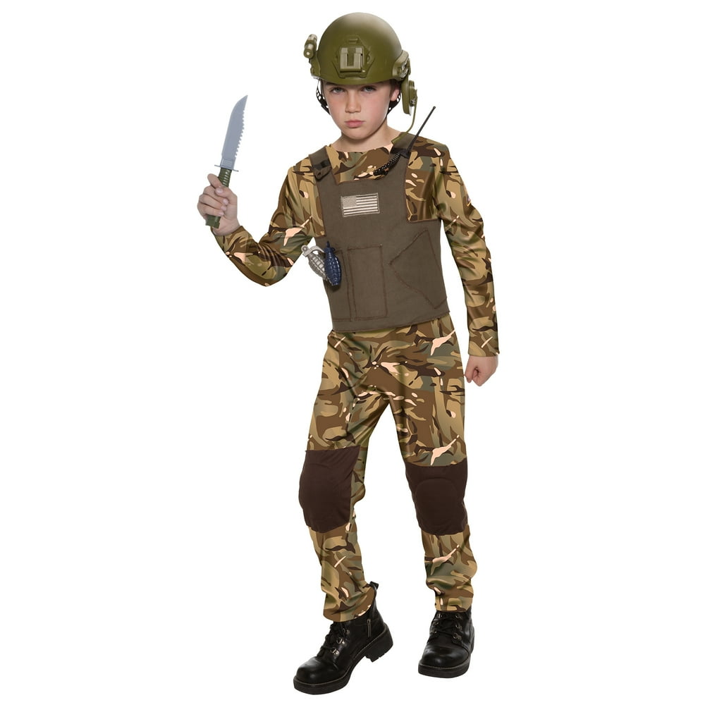 Boy Delta Force Medium Halloween Dress Up / Role Play Costume - Walmart ...
