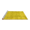 thumbnail image 2 of Ahgly Company Machine Washable Indoor Rectangle Persian Yellow Traditional Area Rugs, 6' x 9', 2 of 4