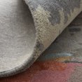 thumbnail image 4 of HomeRoots 513393 10 x 14 ft. Blue Pink & Gray Wool Floral Hand Tufted Handmade Rectangle Area Rug, 4 of 5