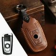 thumbnail image 1 of Car Key Fob Cover Case Protector For BMW 3 5 7 Series X3 X5 530Li Car Key Case Fob Cover Leather, 1 of 23