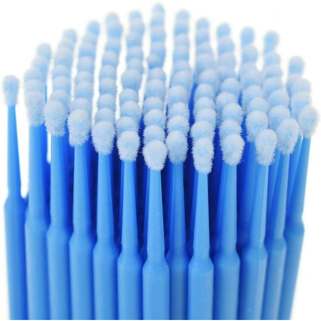 Make Up Brushes 100pcs/lot Durable Micro Disposable Eyelash Extension Applicators Eyelashes Brush for Women Makeup Tool - (Handle Color: Purple)