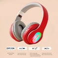 thumbnail image 6 of Wireless Bluetooth Headphones, 65H Playtime, 6 EQ Sound Modes, HiFi Stereo Over Ear Headphones with Microphone, Foldable Lightweight Bluetooth 5.3 Headphones for Travel/Office/Cellphone/PC, 6 of 7