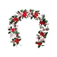 thumbnail image 1 of Simulación Navidad Rattan-Dragon Barba Fruta Roja Flor Navideña A05623, 1 of 12