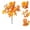 Orange, variant on Feledorashia Artificial Fall Flower Picks, Halloween Pumpkin Stems, Thanksgiving Maple Leaf Decorations, Flexible Stem Autumn Home Decor for Wreaths and Centerpieces
