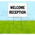 thumbnail image 1 of Welcome Reception (18" x 24") Yard Sign, Includes Metal Step Stake, 1 of 6
