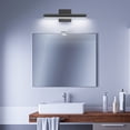 thumbnail image 2 of TWCE - 40cm L&aacute;mpara LED de tocador, 8W 6000K Aplique de ba&ntilde;o, l&aacute;mparas negro modernas para ba&ntilde;o para gabinetes Tocador, 2 of 7