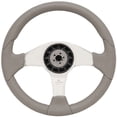 thumbnail image 2 of Uflex USA Boat Steering Wheel GORGONA-CH/T | 13 5/8 Inch Gray, 2 of 5